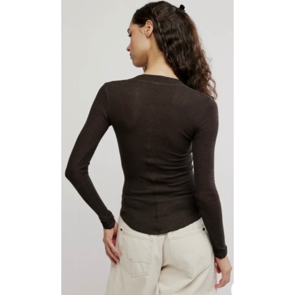 Going Places Thermal cardi Snap Down NWOT deep fudge - Picture 2 of 5